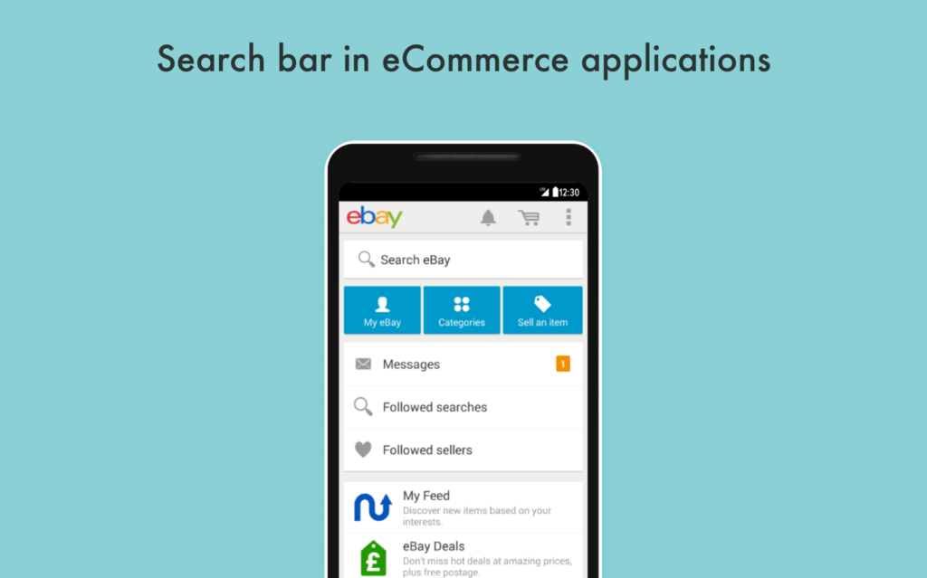 Tips for UI development: search bar in m-commerce apps