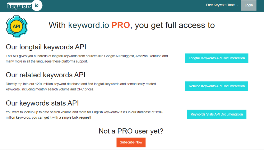 Keyword.io API