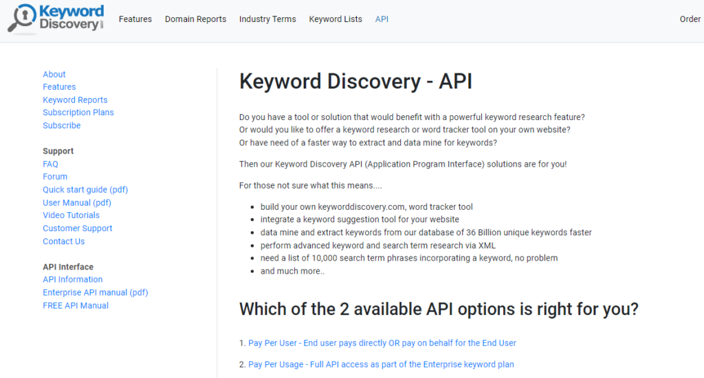 KeywordDiscovery KD API