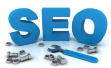Images with SEO logo and hand tools