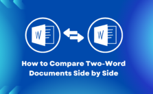 How to Compare Two-Word Documents Side by Side