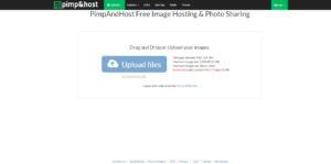 PimpAndHost allows users to upload and share images with others