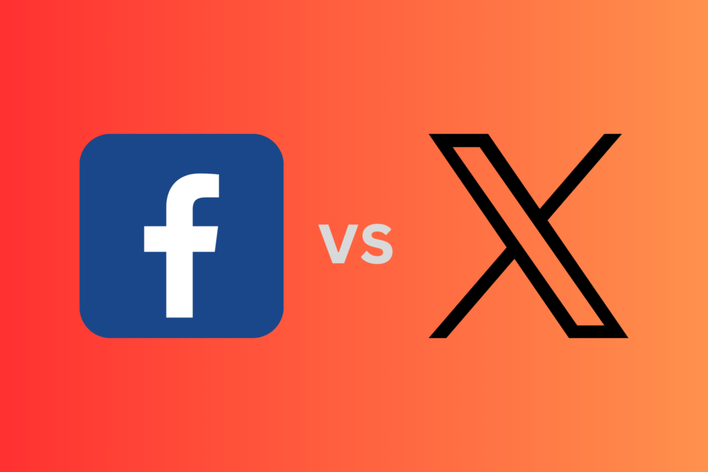 Facebook vs. X
